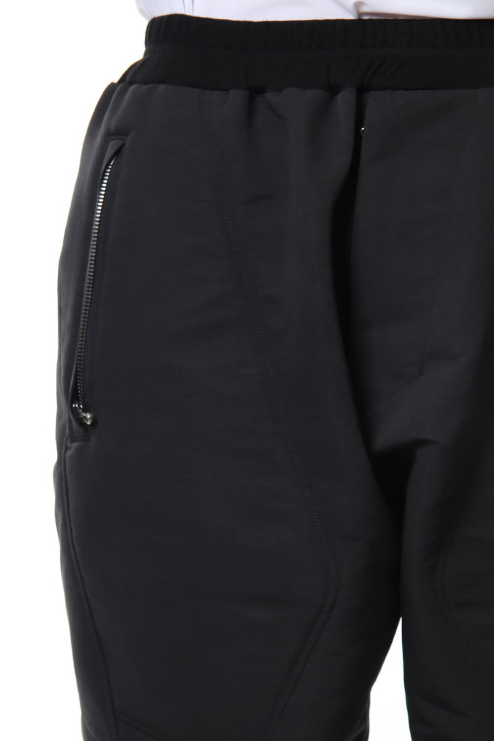 MILITARY LEG POCKET CROPPED PANTS Black