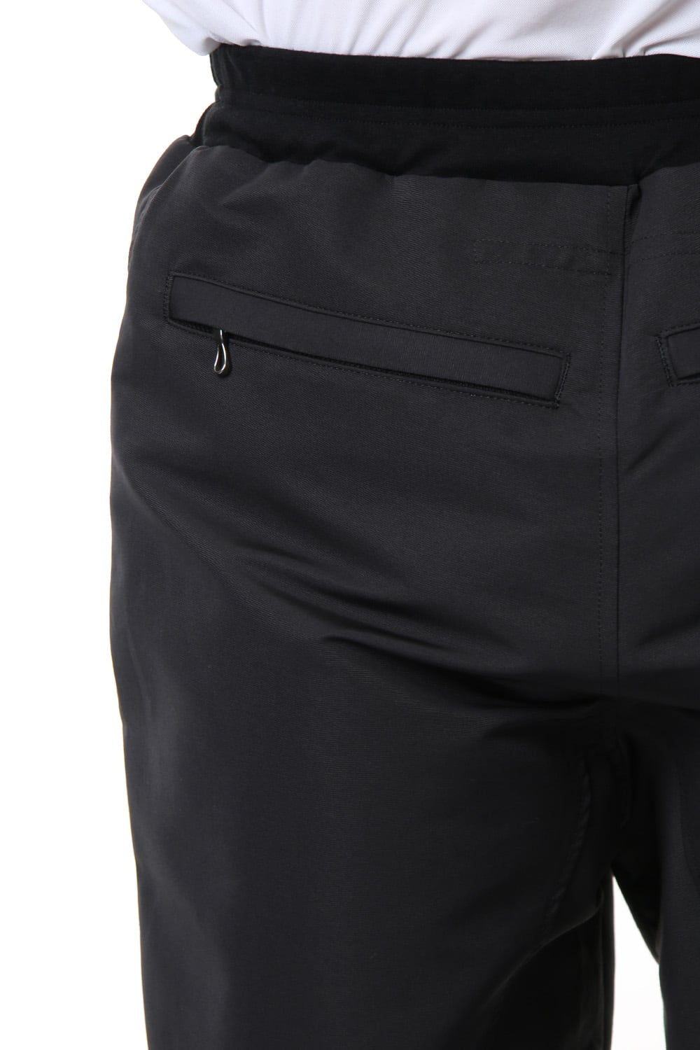 MILITARY LEG POCKET CROPPED PANTS Black