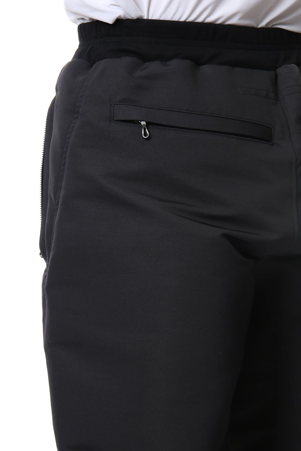 MILITARY LEG POCKET CROPPED PANTS Black