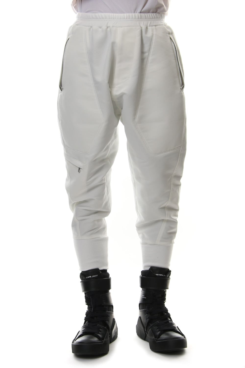 MILITARY LEG POCKET CROPPED PANTS Off