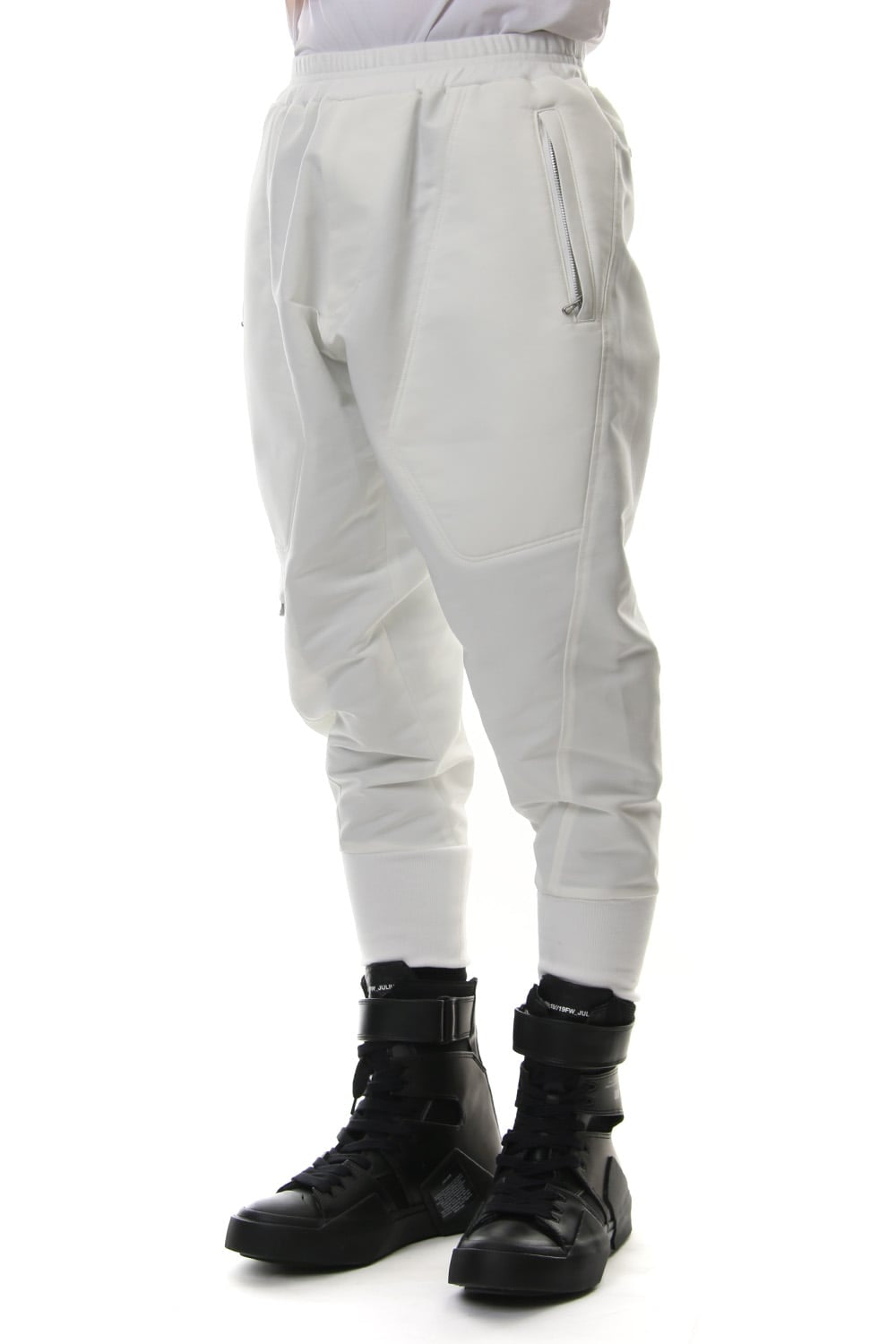 MILITARY LEG POCKET CROPPED PANTS Off