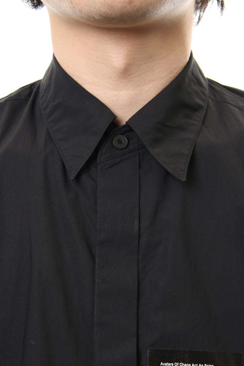 PRINT DROP SHOULDER SHIRT Black