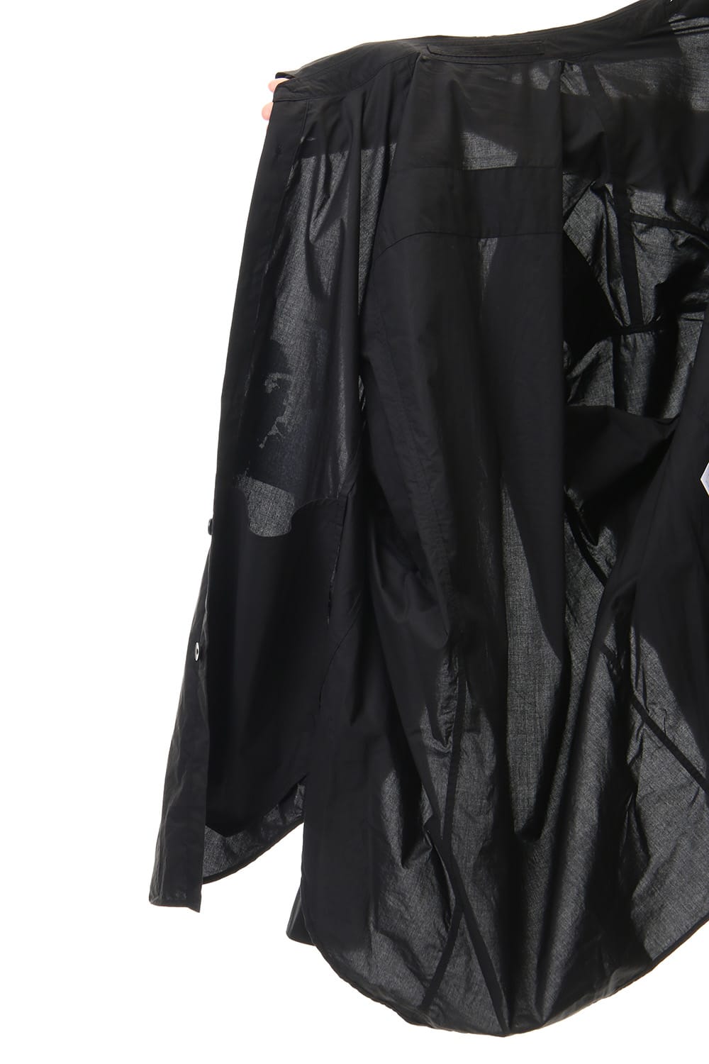 PRINT DROP SHOULDER SHIRT Black