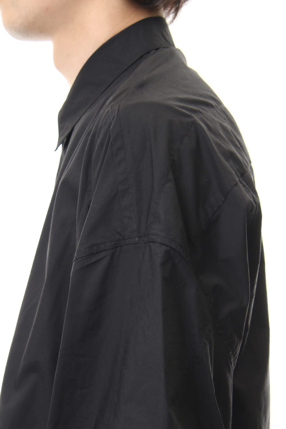 PRINT DROP SHOULDER SHIRT Black