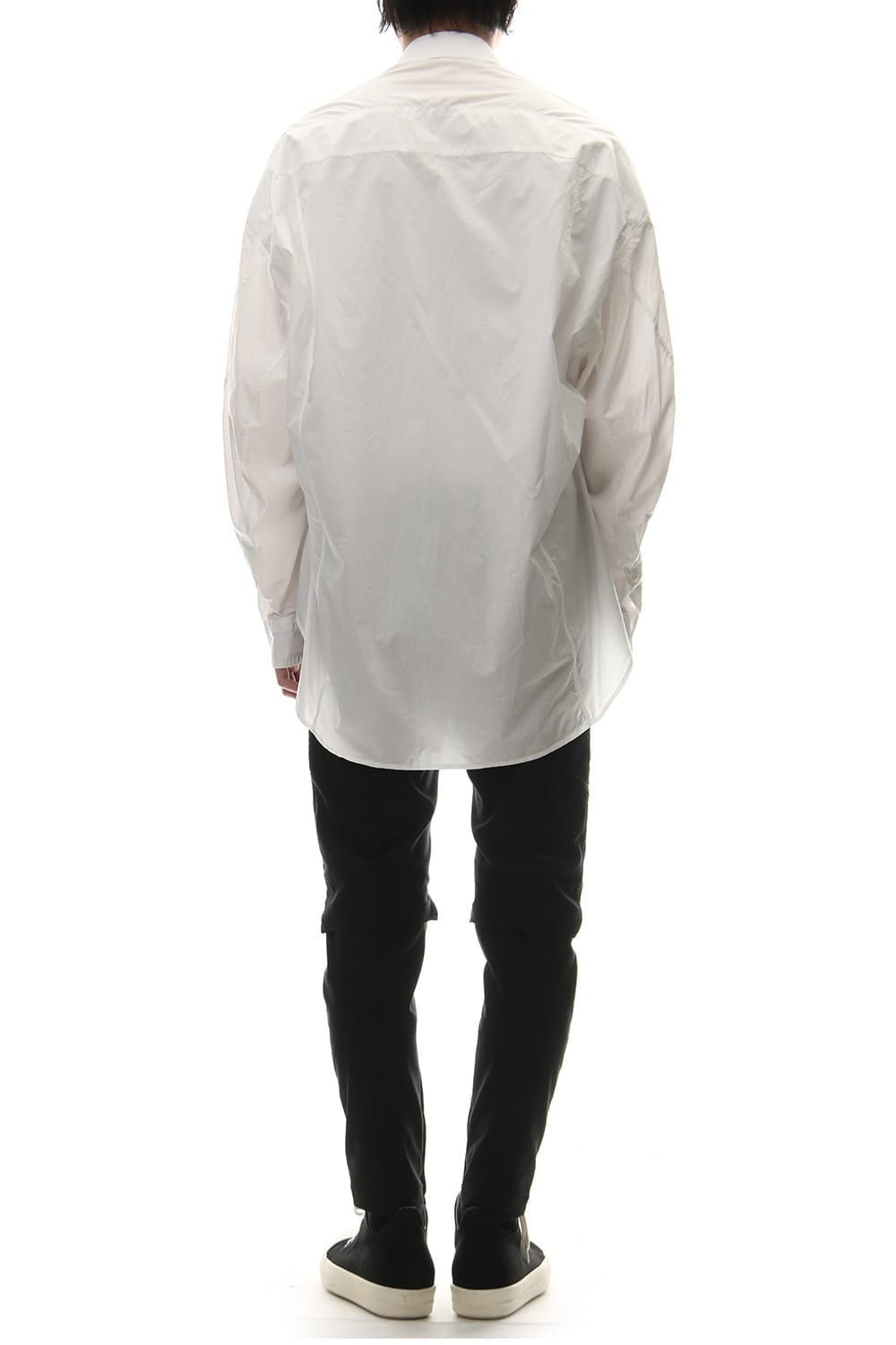 PRINT DROP SHOULDER SHIRT White