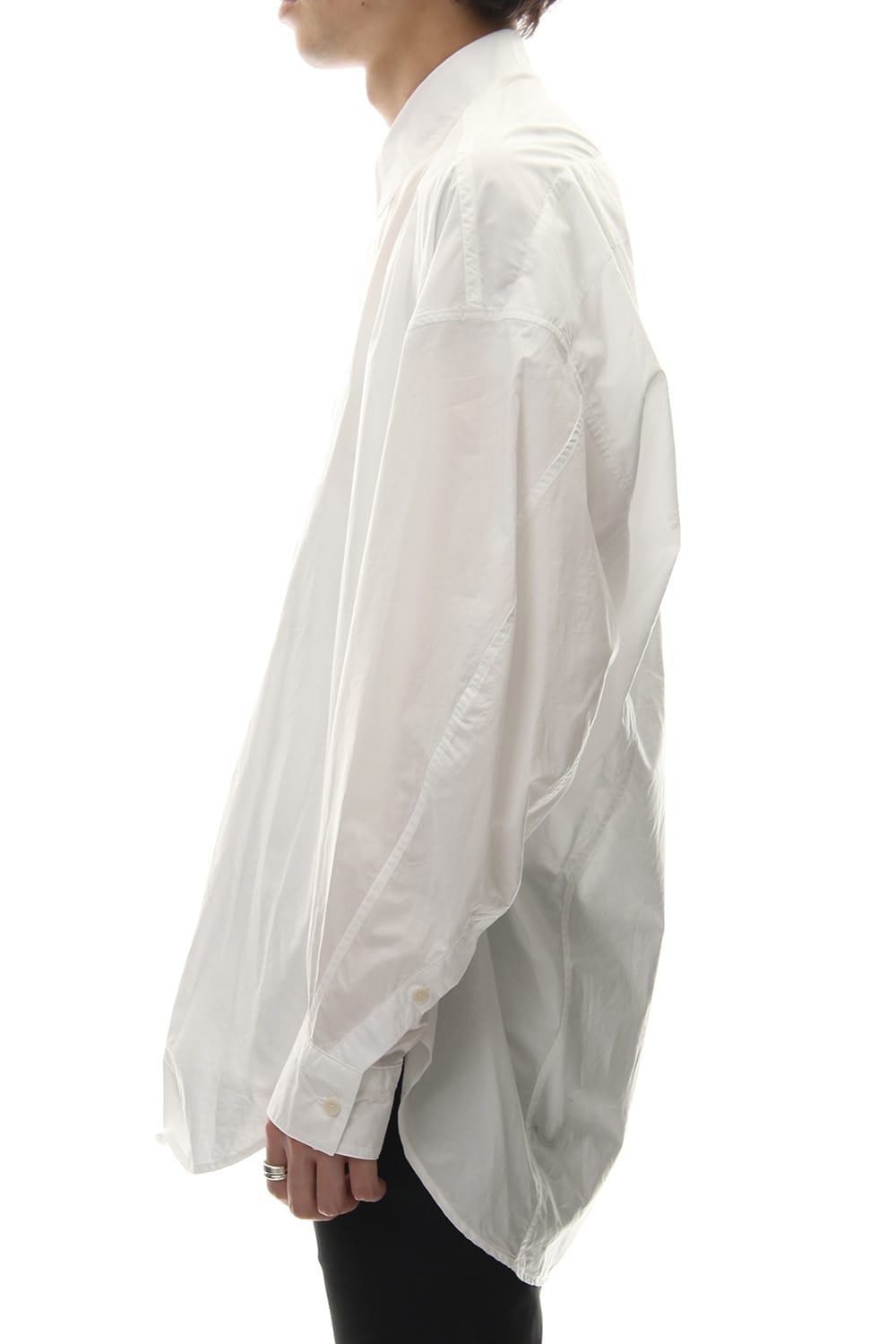 PRINT DROP SHOULDER SHIRT White