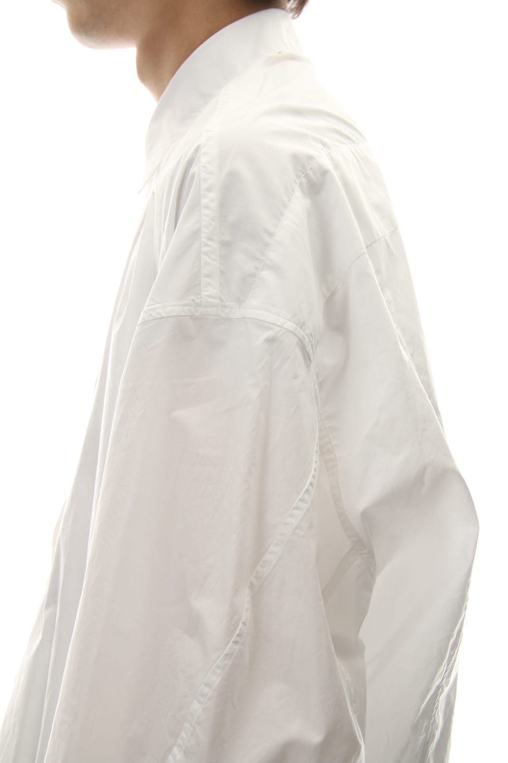 PRINT DROP SHOULDER SHIRT White