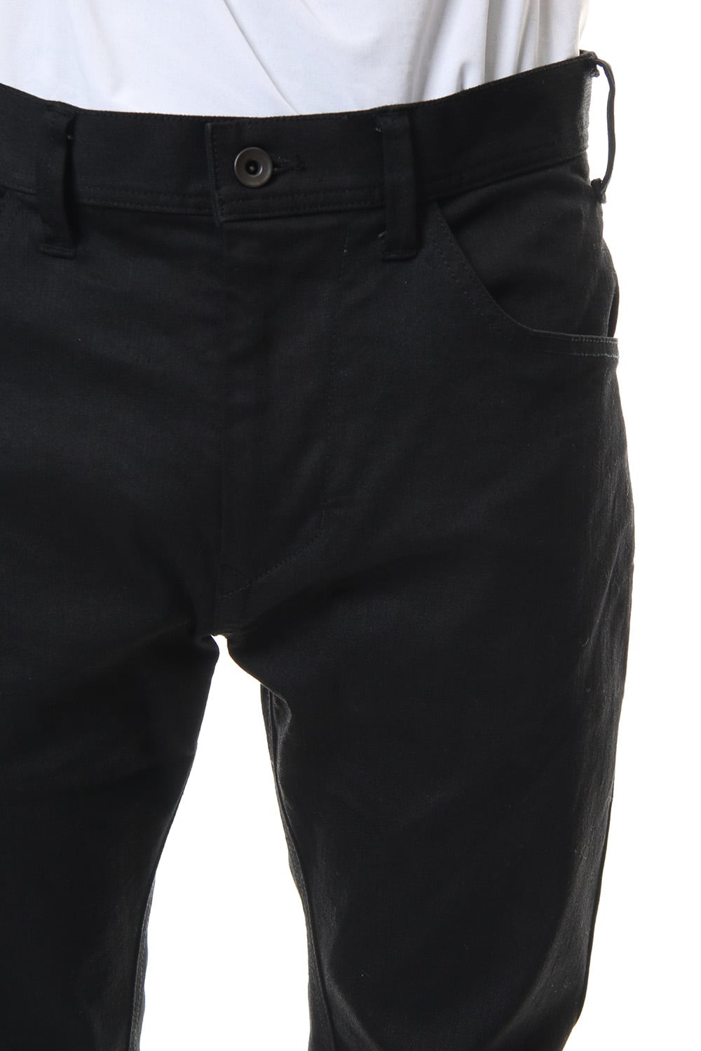 PRINT HEM ZIP SKINNY PANTS