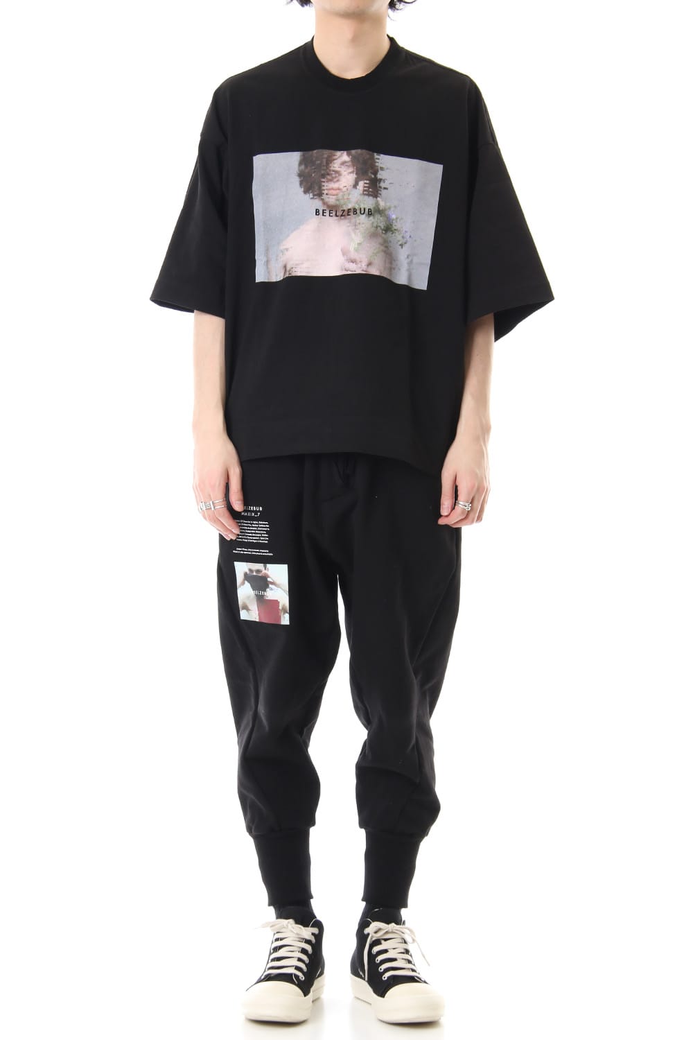 PRINT CROPPED EASY PANTS