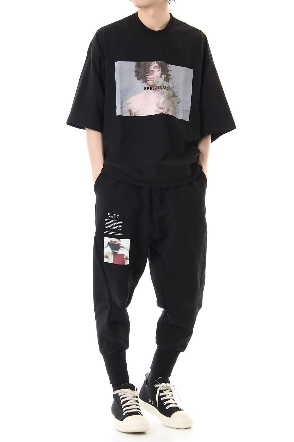 PRINT CROPPED EASY PANTS