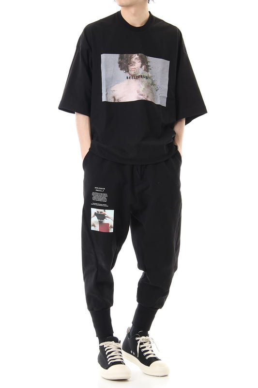 PRINT CROPPED EASY PANTS