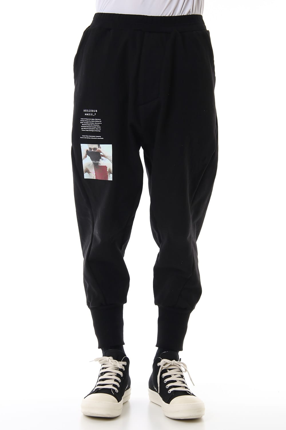 PRINT CROPPED EASY PANTS