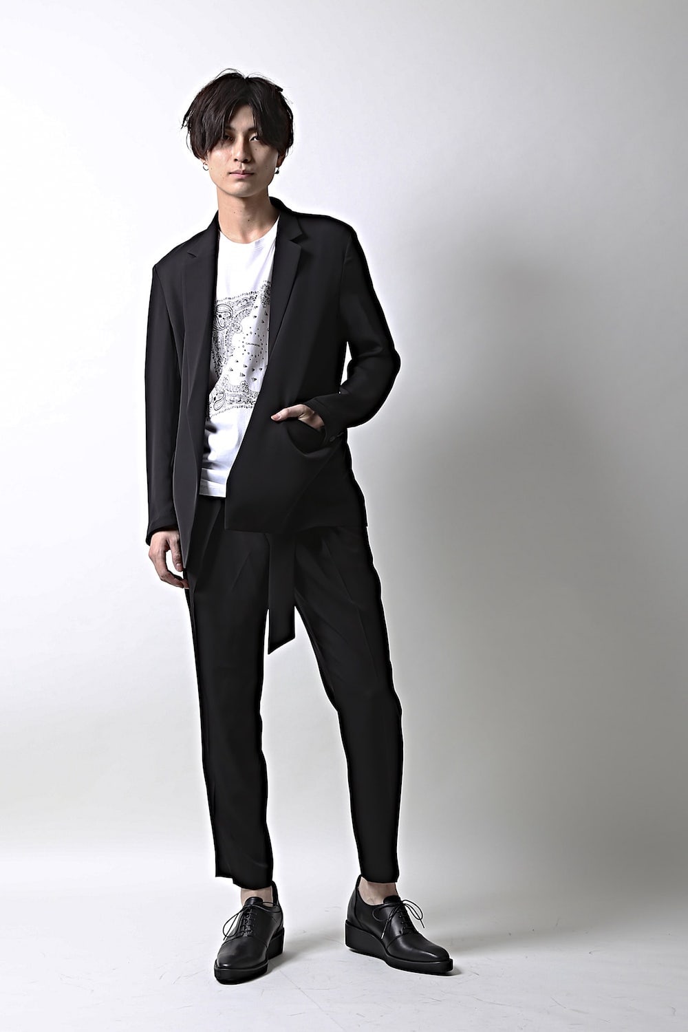 Dry Georgette Stretch Tuck Pants