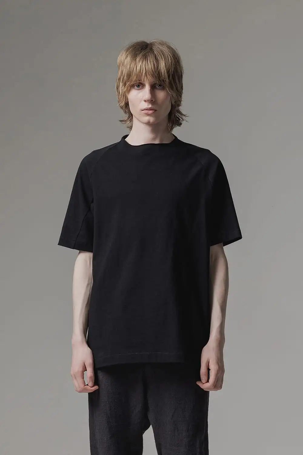 Short sleeve cotton jersey Black