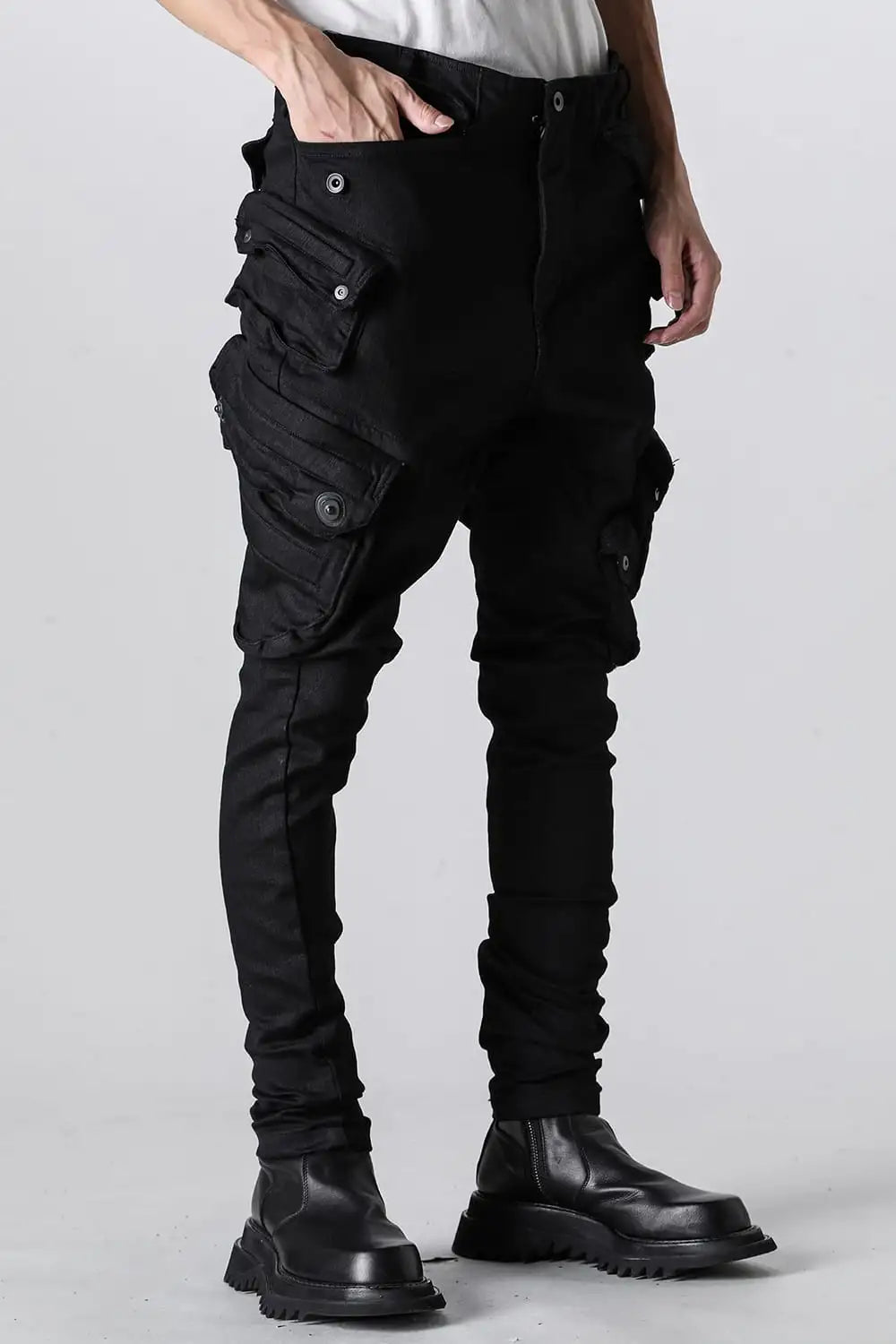 10.5oz Stretch Denim Gas Mask Skinny Pants