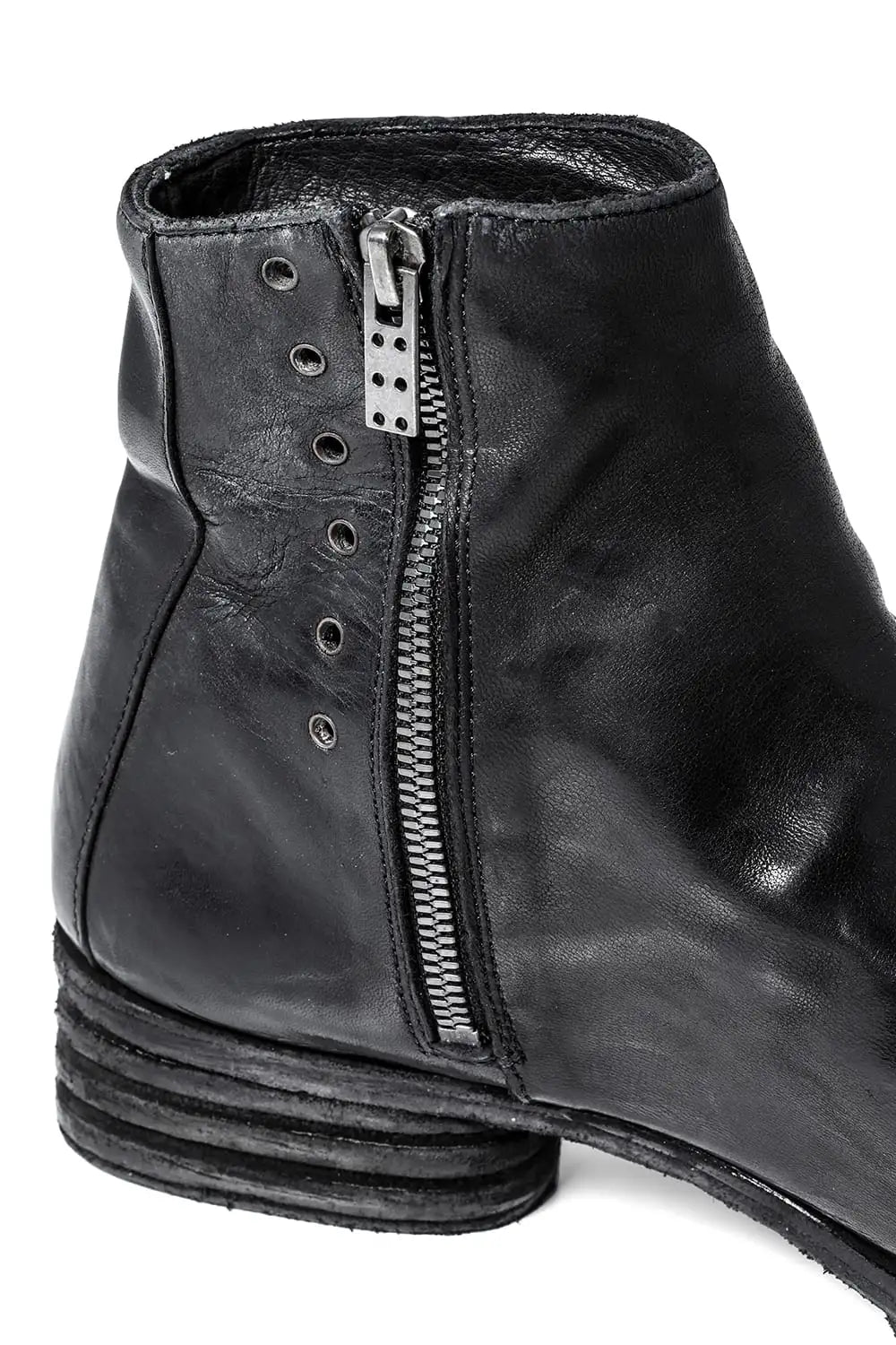 incarnation × DEVOA Boots Horse leather garment dyed Black