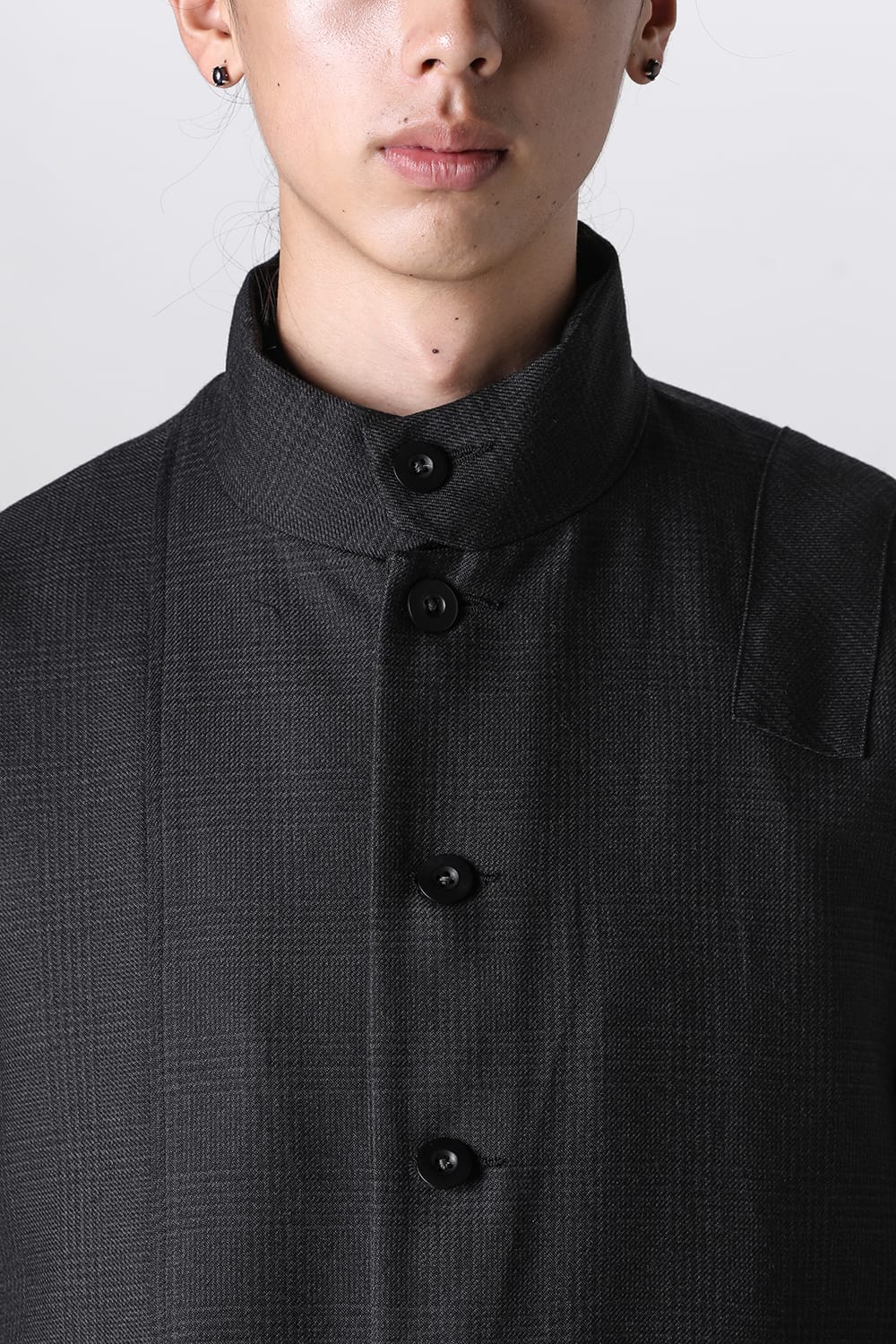 パッチワーク リラックス フィット コート グレン チェック FIGS