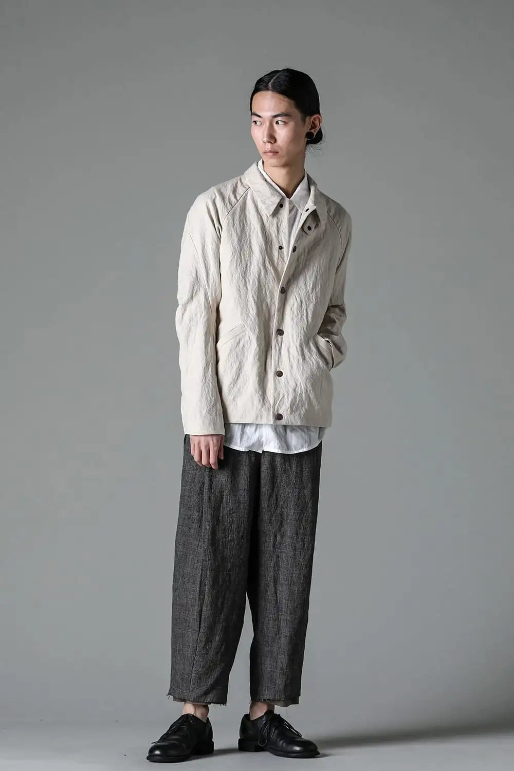 ジャケット カナパコットンメタルシュリンク