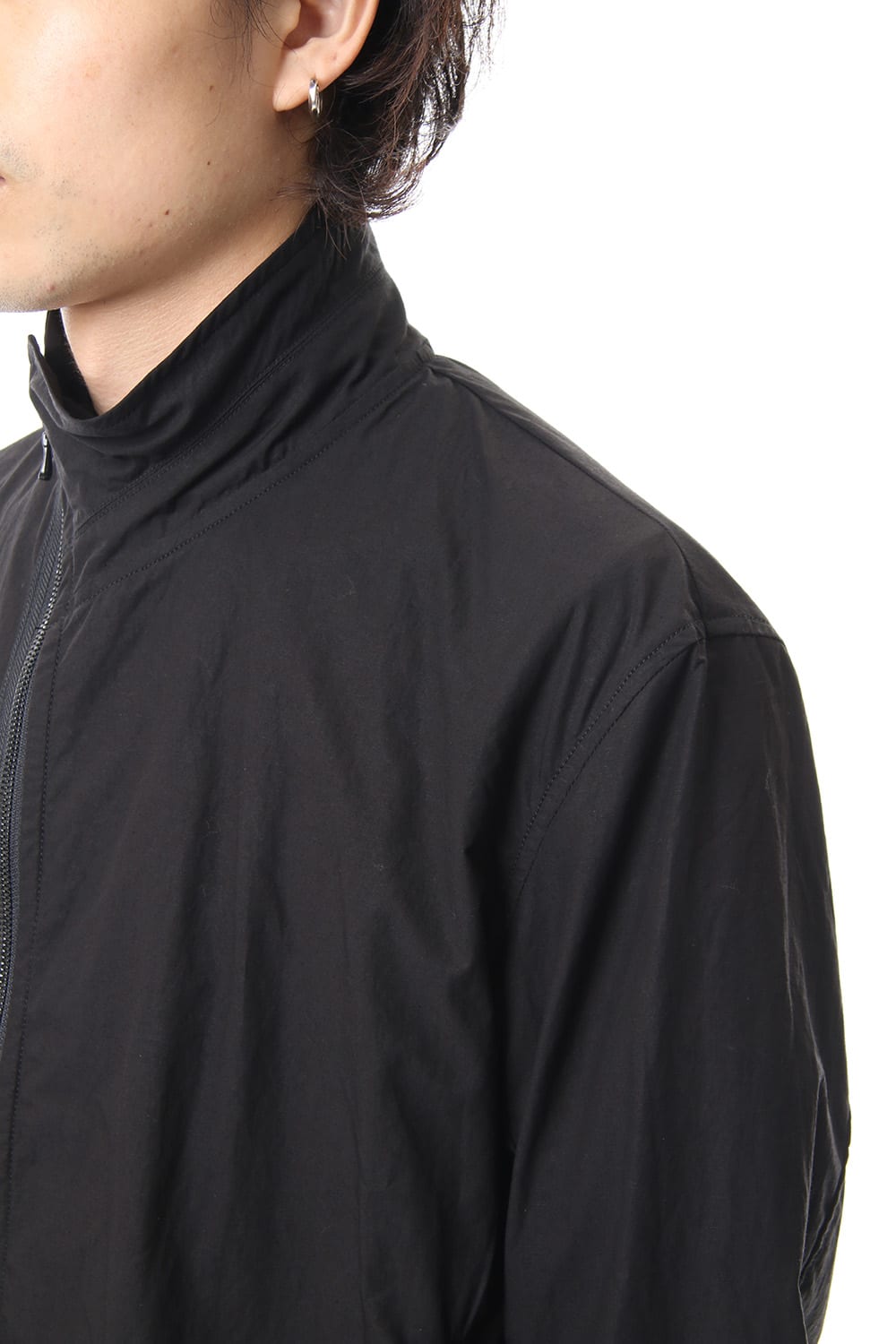 COVERED NECK JACKET Black