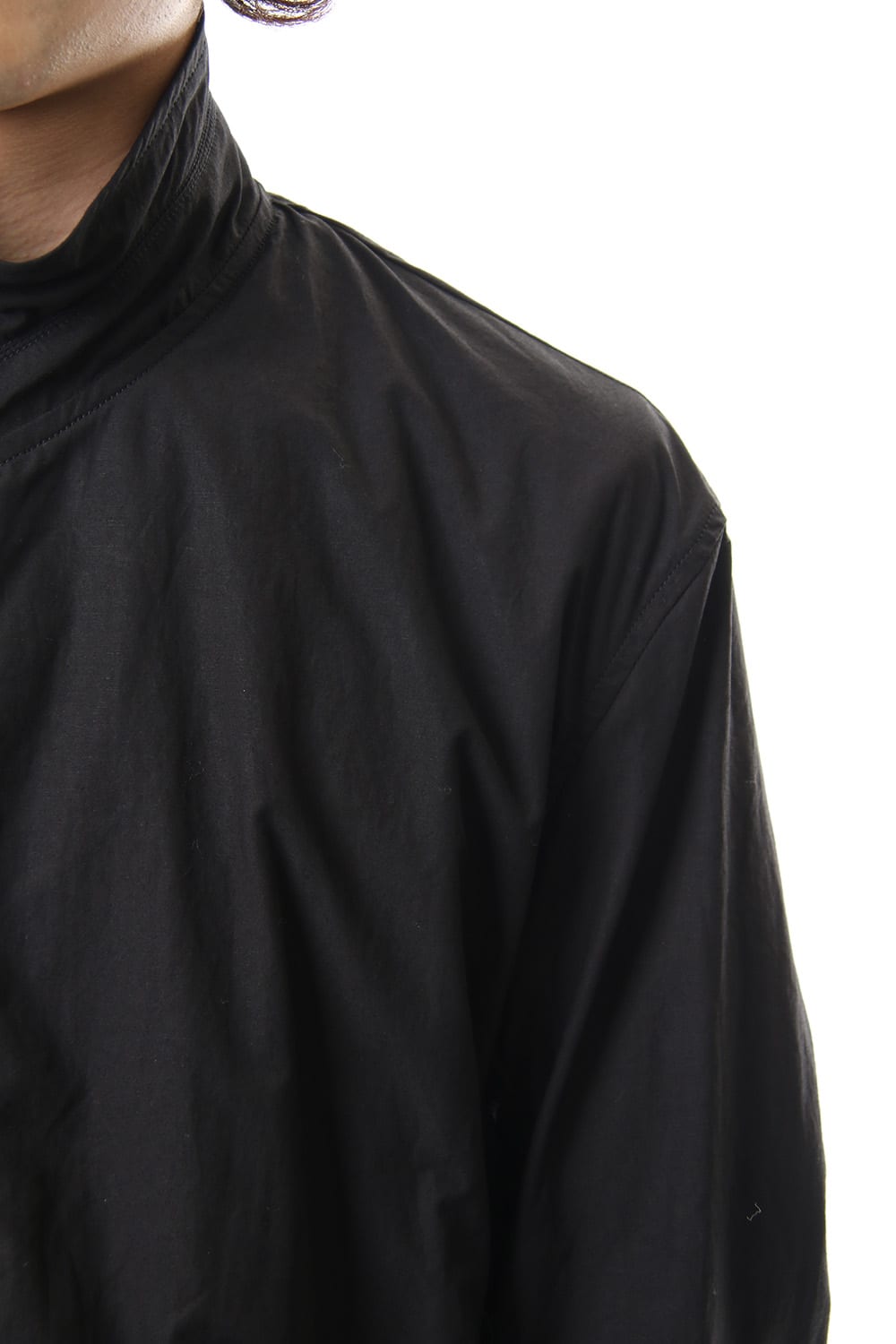 COVERED NECK JACKET Black