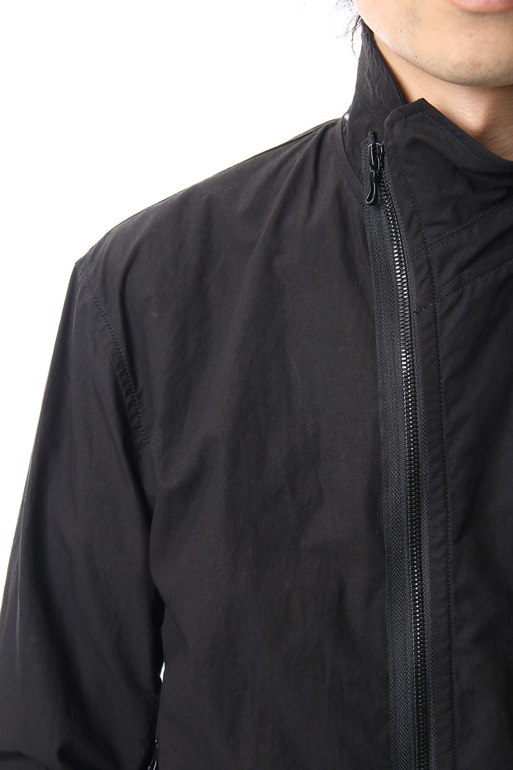 COVERED NECK JACKET Black