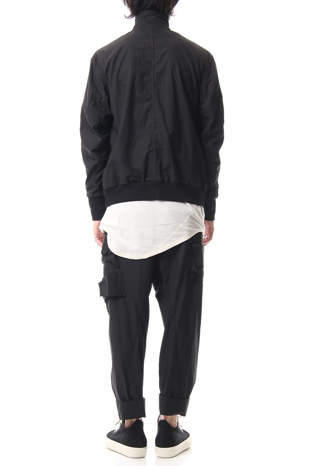 COVERED NECK JACKET Black