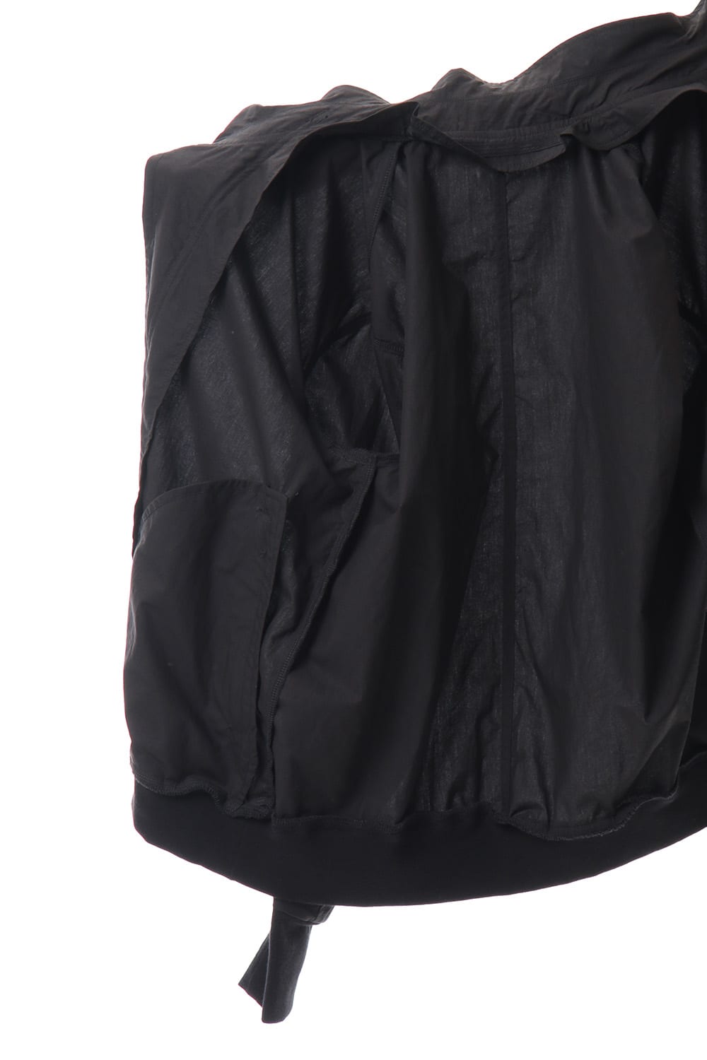 COVERED NECK JACKET Black