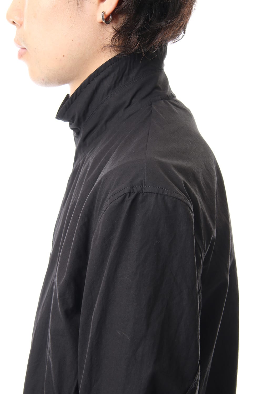 COVERED NECK JACKET Black