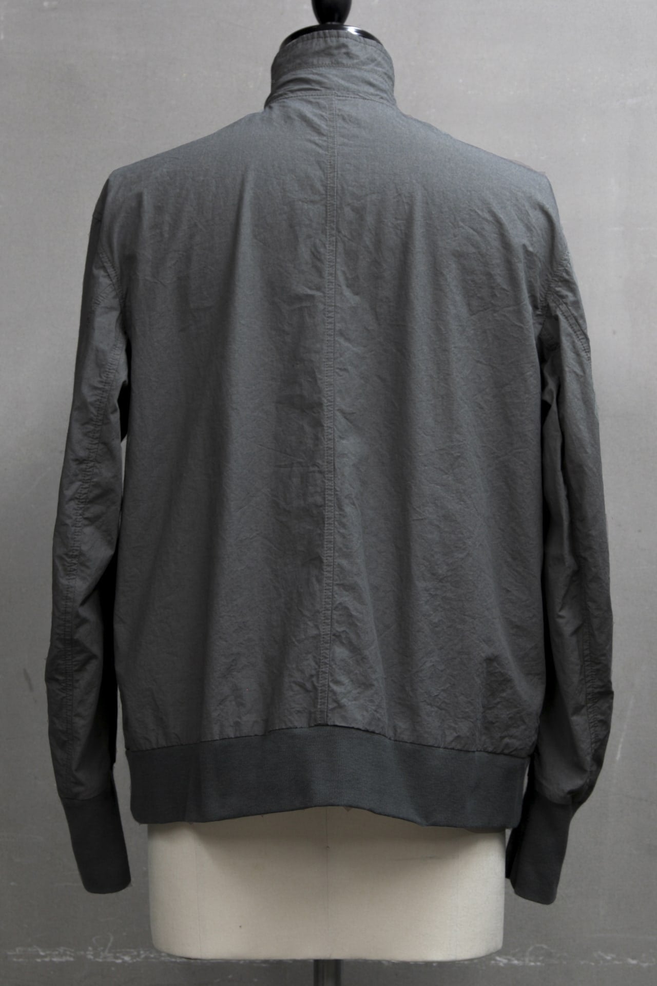 COVERED NECK JACKET Khaki Gray