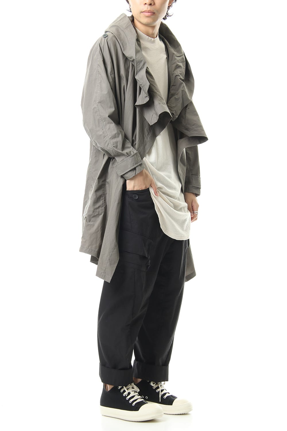 COVERED MODS COAT Khaki Gray