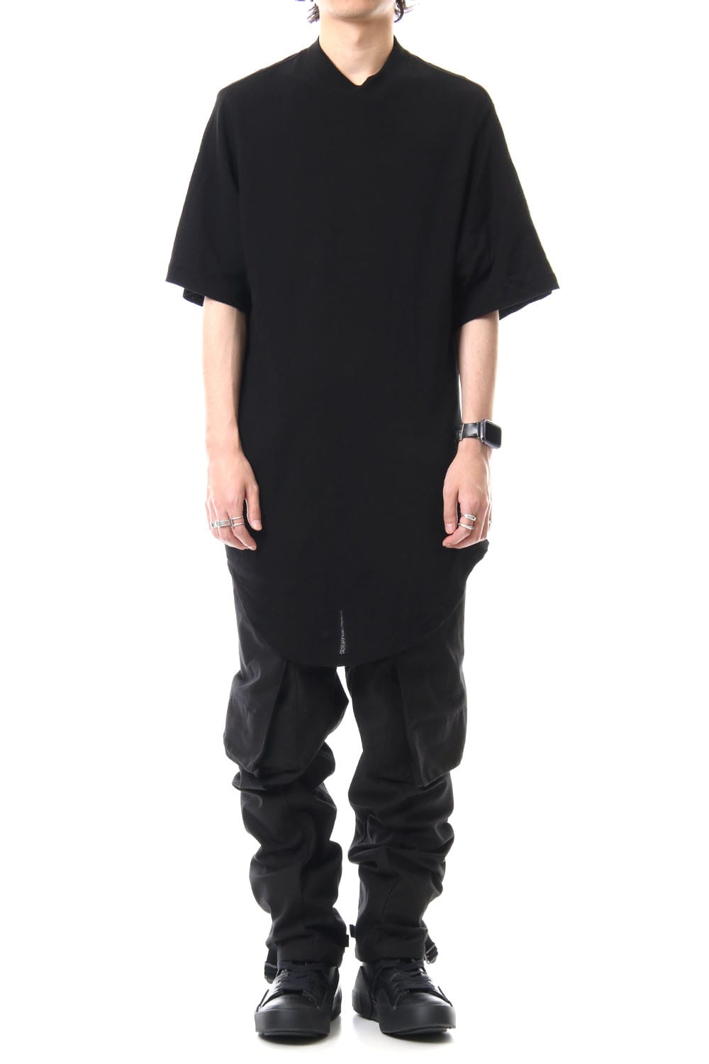 DRAPING T-SHIRT Black