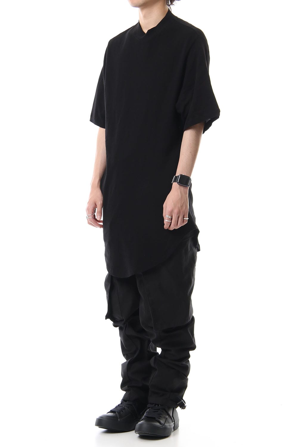 DRAPING T-SHIRT Black