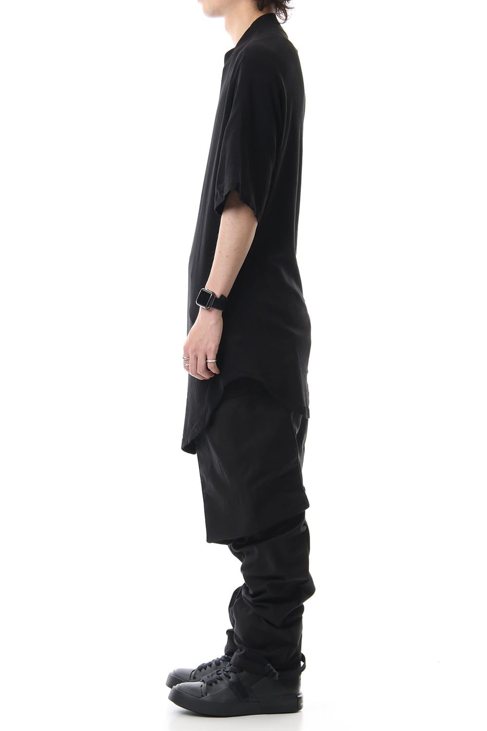 DRAPING T-SHIRT Black