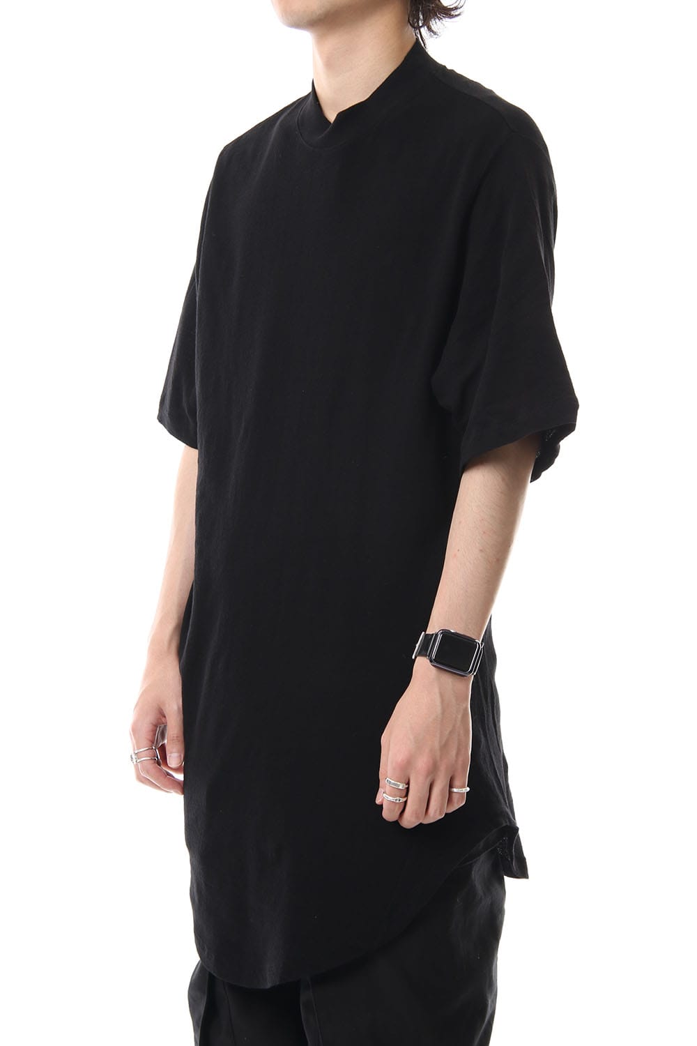 DRAPING T-SHIRT Black