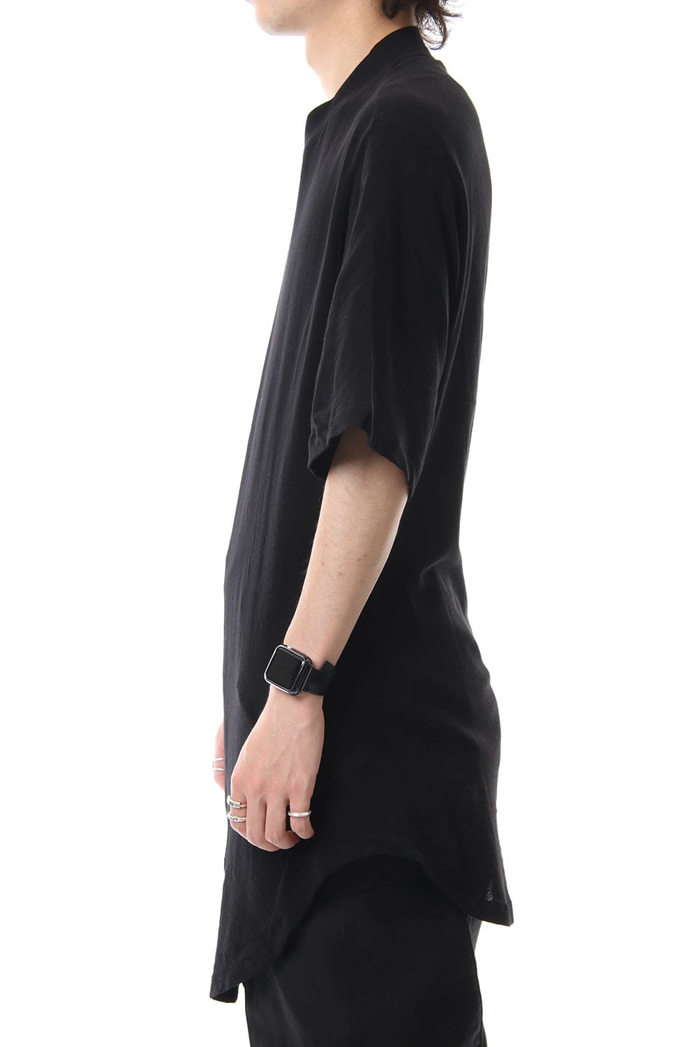 DRAPING T-SHIRT Black