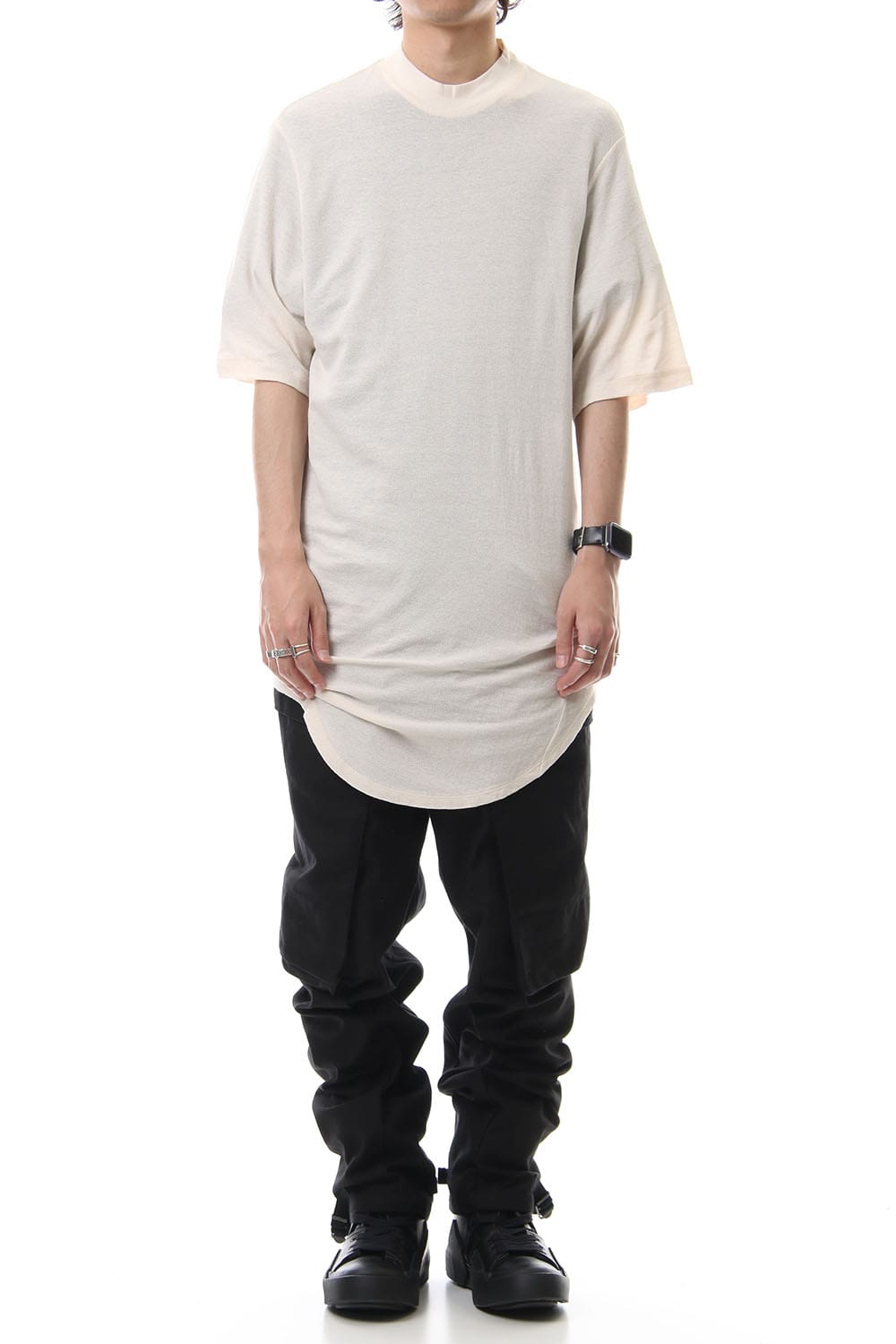 DRAPING T-SHIRT Light Beige