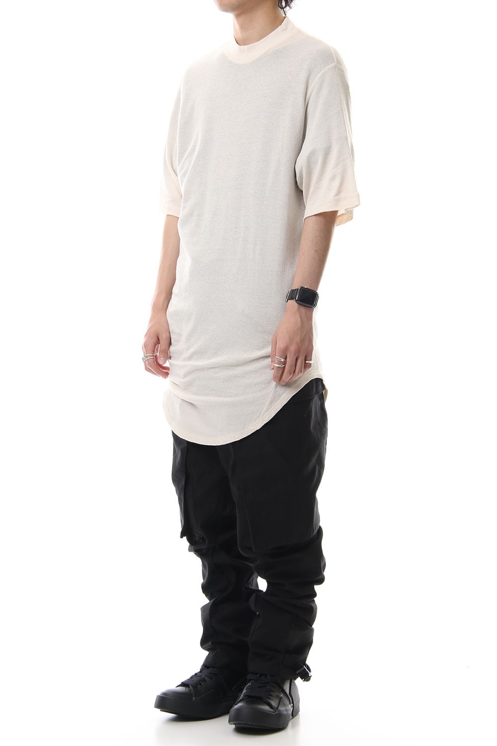 DRAPING T-SHIRT Light Beige