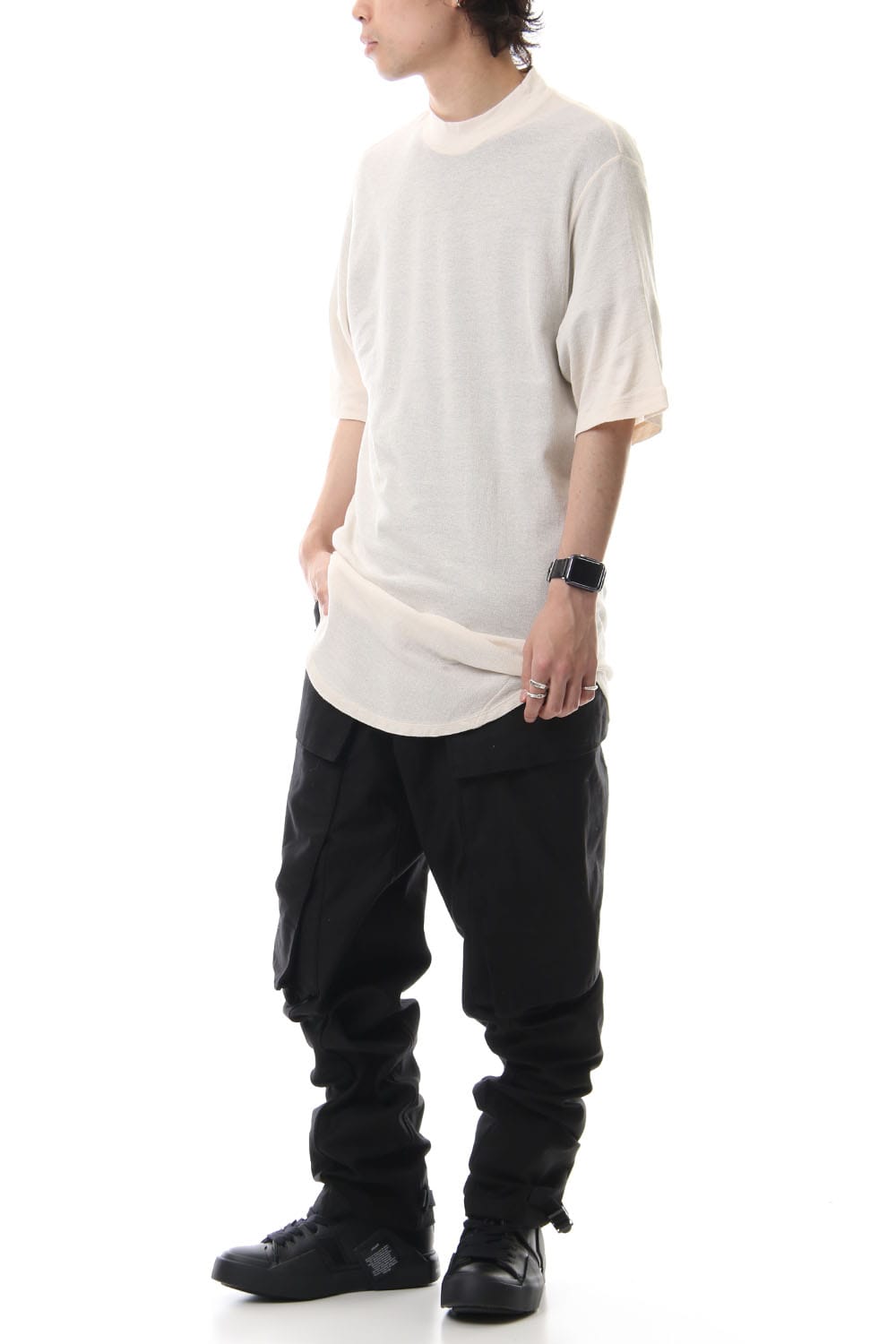 DRAPING T-SHIRT Light Beige