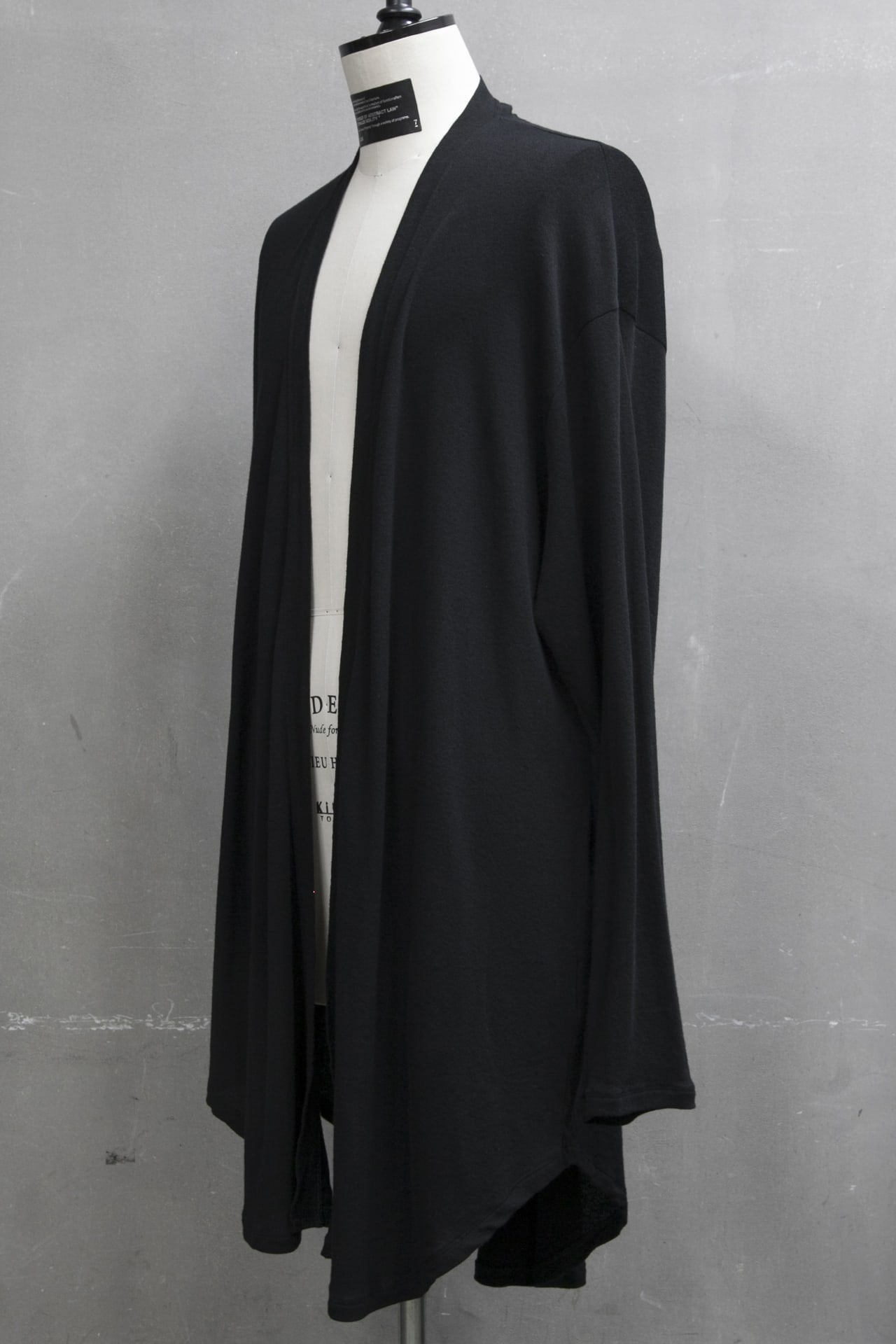 FRONTLESS CARDIGAN Black