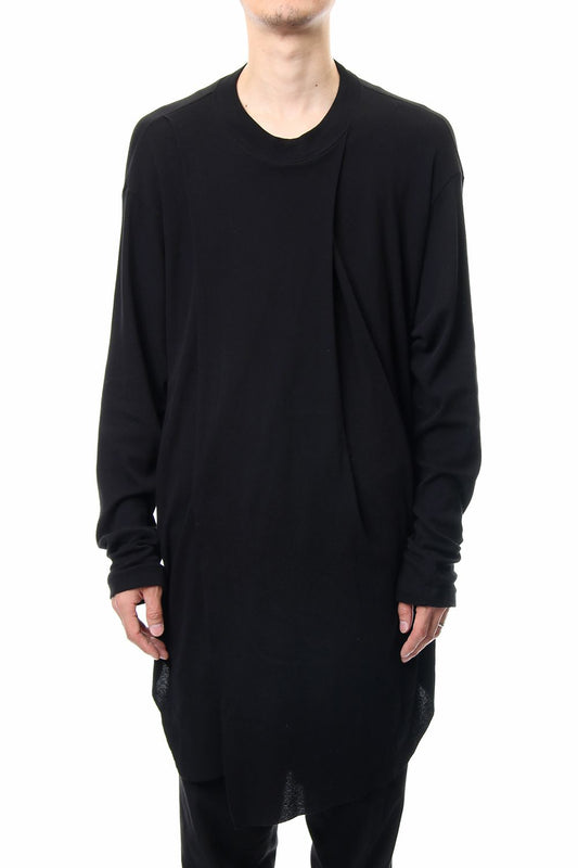 DRAPING SHIRT Black