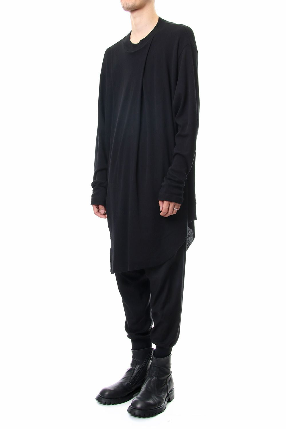DRAPING SHIRT Black