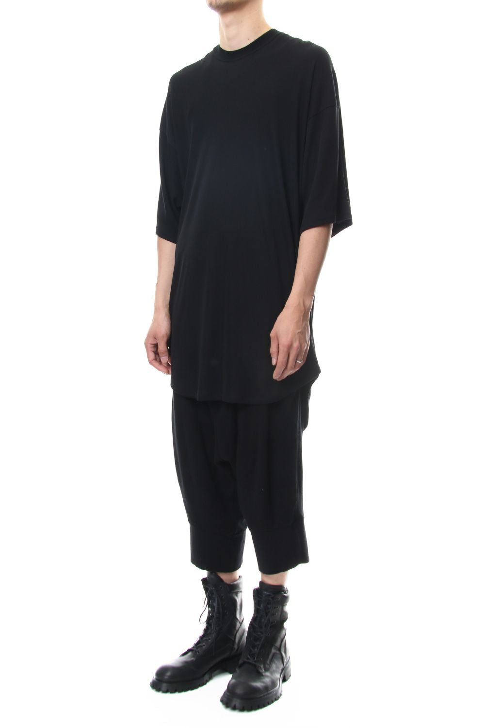 ROUND BIG T-SHIRT Black