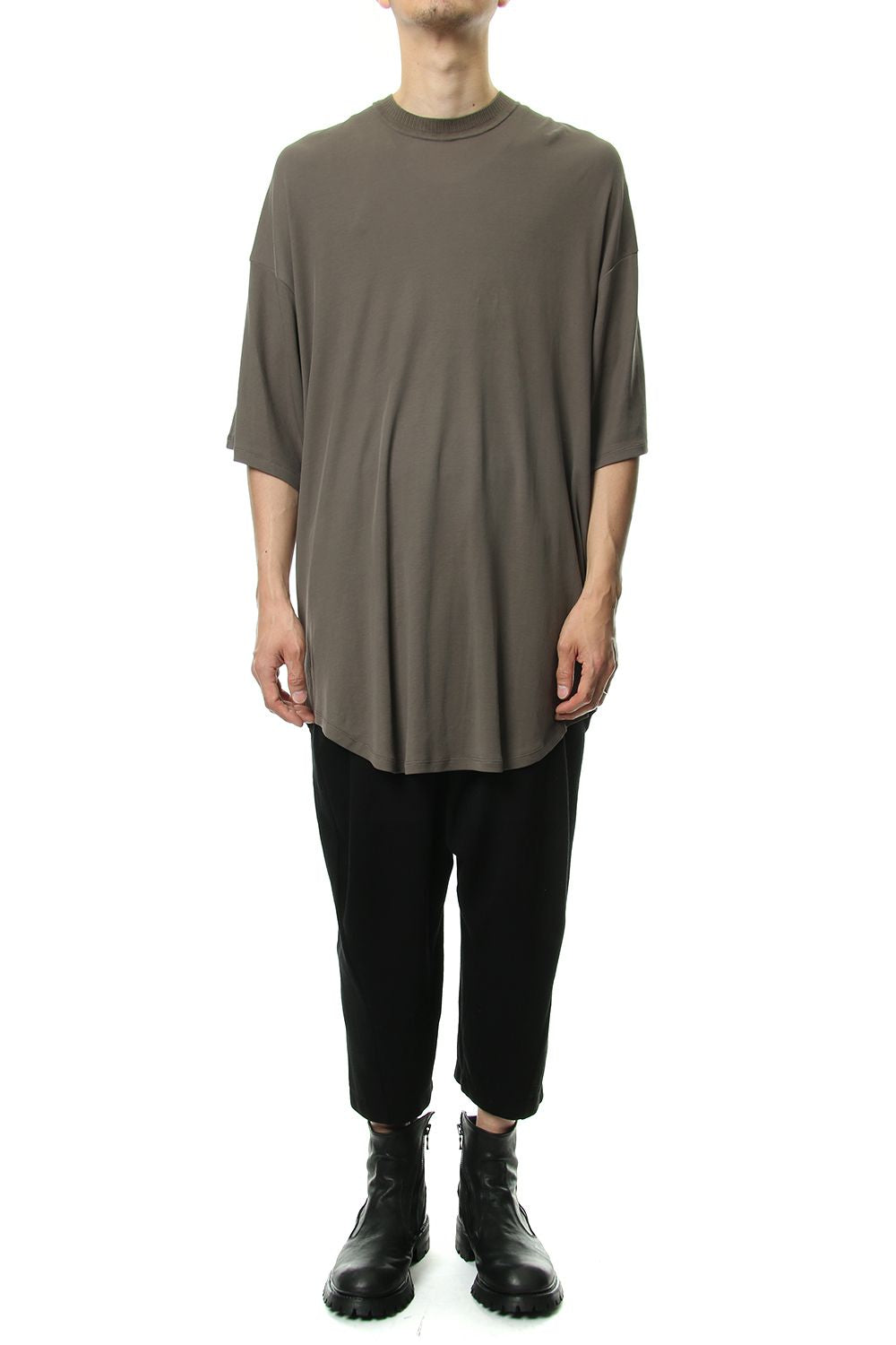 ROUND BIG T-SHIRT Khaki