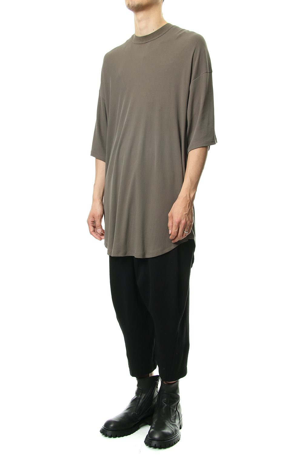 ROUND BIG T-SHIRT Khaki