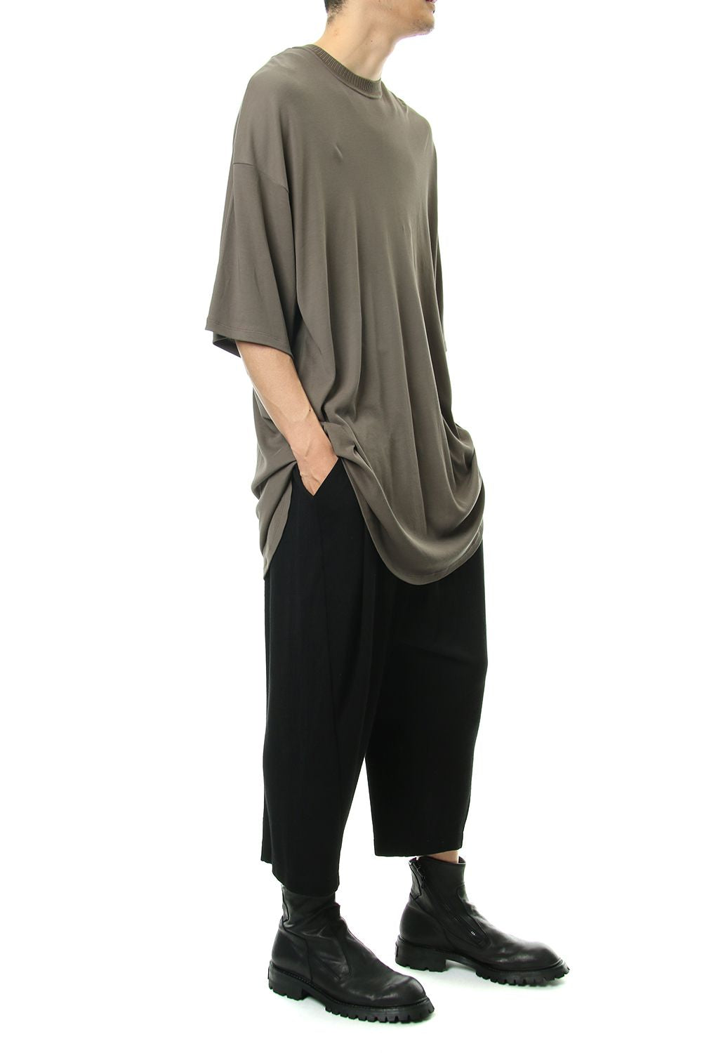 ROUND BIG T-SHIRT Khaki