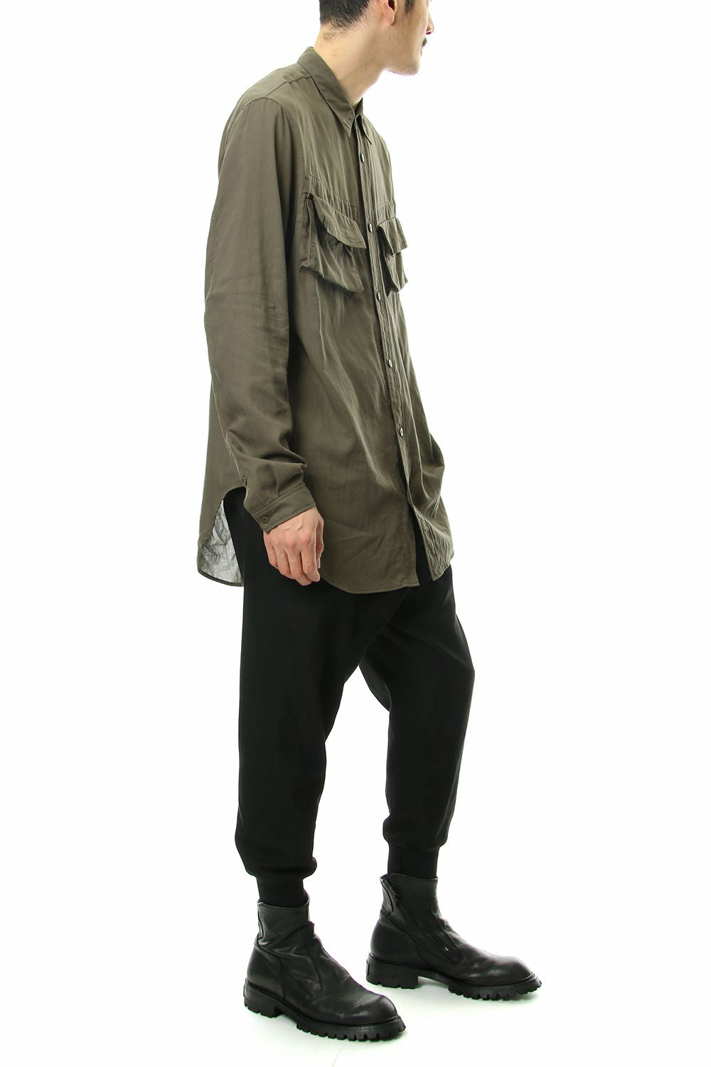 TUCKED TRACK TROUSERS