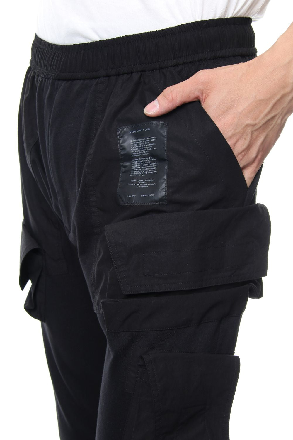 COMBINATION SKNNY CARGO PANTS Black