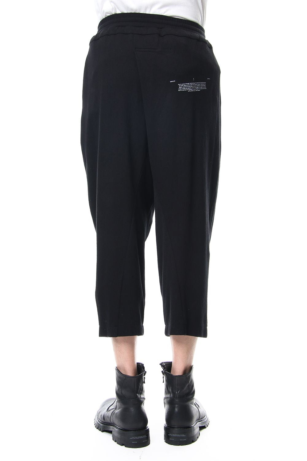 TUCKED BAGGY PANTS Black