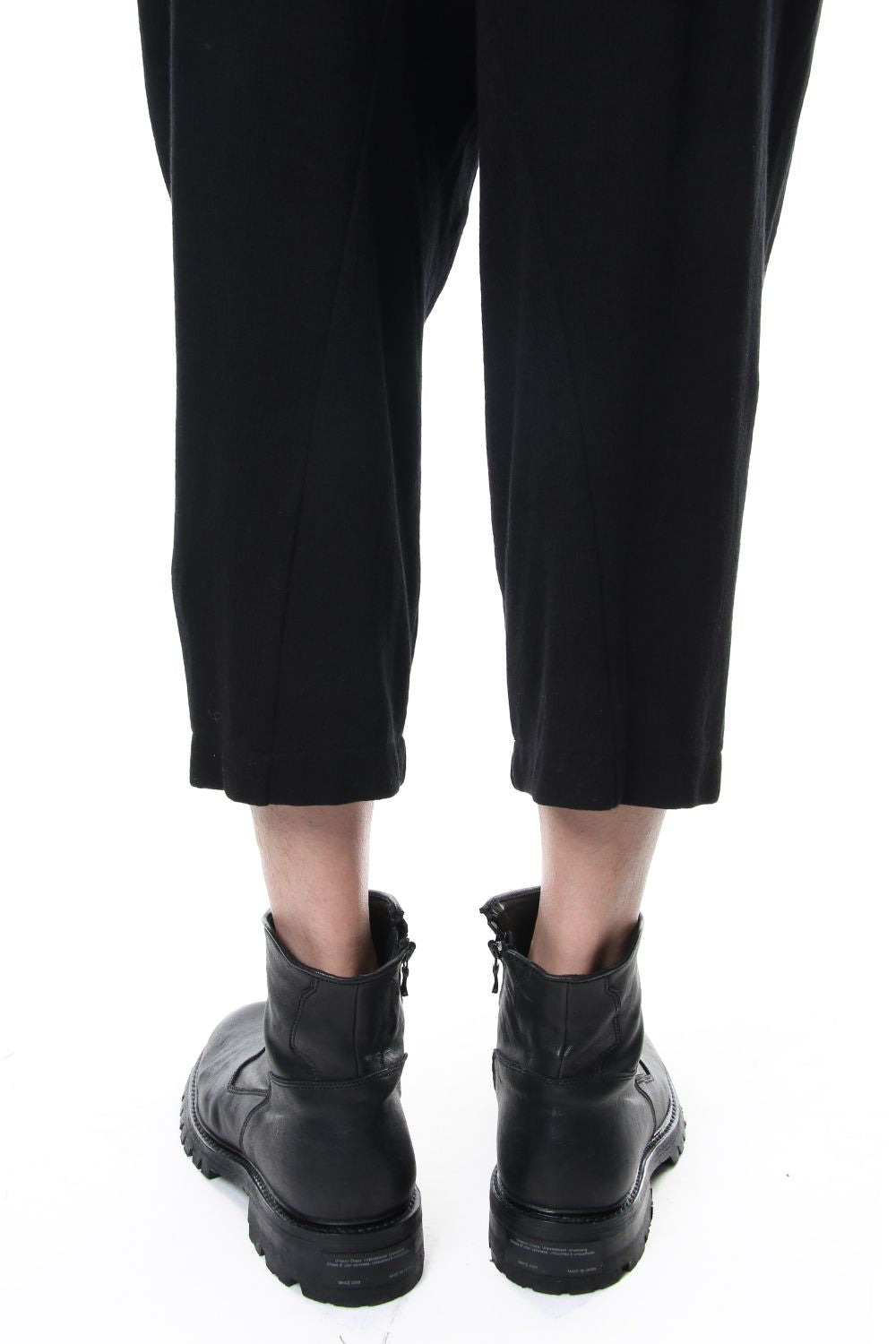 TUCKED BAGGY PANTS Black