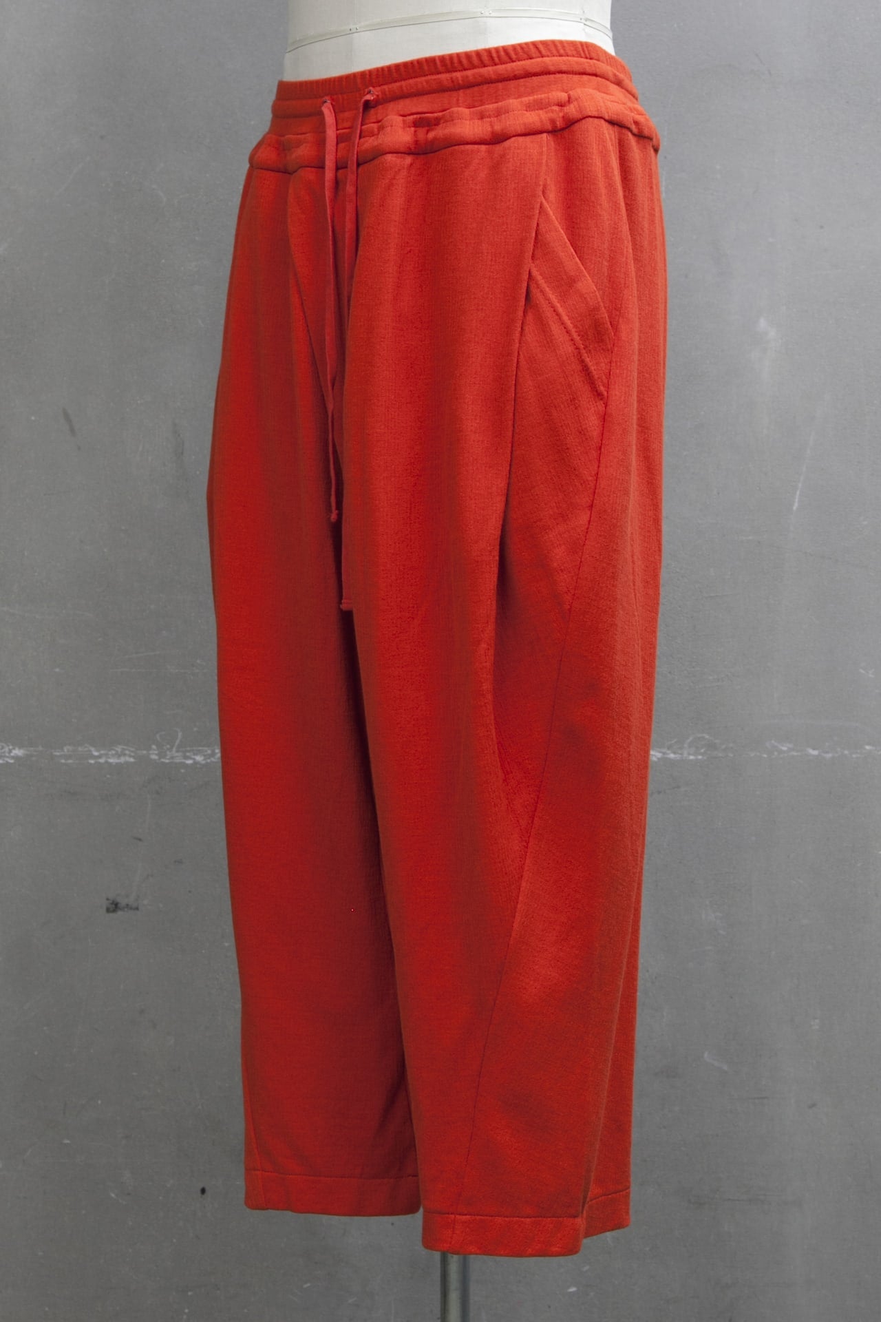 TUCKED BAGGY PANTS Orange